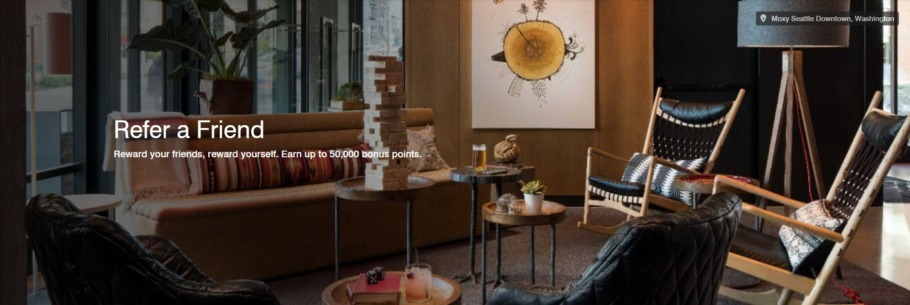 万豪送礼“友”赏新会员推介计划，推荐好友注册万豪旅享家新会员，每年可获最多5万积分奖励